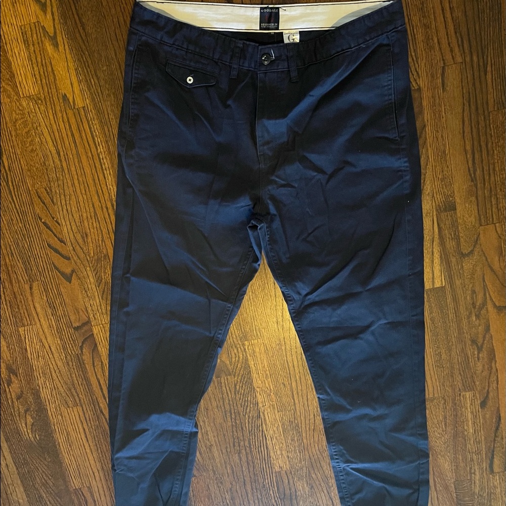 Goodale twill joggers sz 38 blue